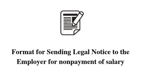 Format For Sending Legal Notice To The Employer For Nonpayment Of format-for-sending-legal-notice-to-the-employer-for-nonpayment-of