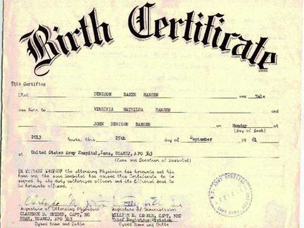 Applying for Birth Certificate Online