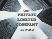 PRIVATE LIMITED COMPANY- FOR STARTUPS
