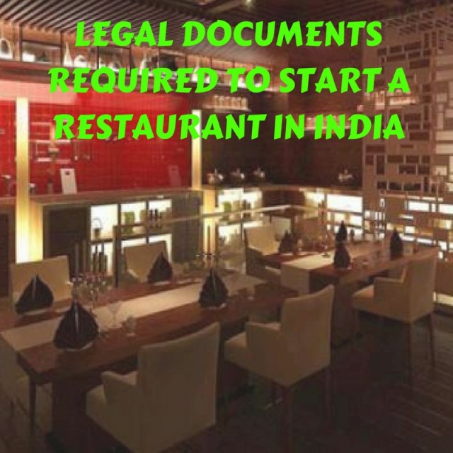 Legal Documents Required to Start a Restaurant in India