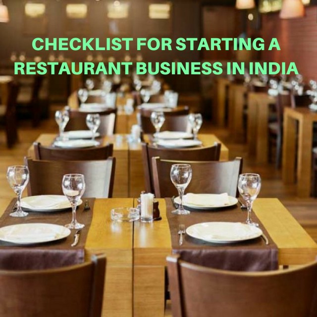 Checklist for Starting a Restaurant Business in India