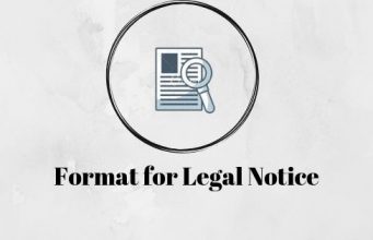 Format for Legal Notice