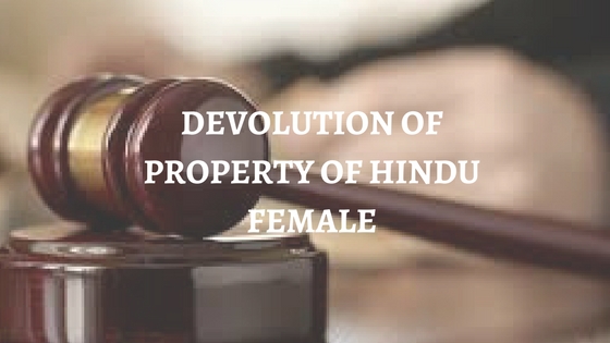 Devolution of Property of Hindu Female