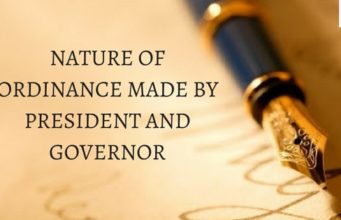 NATURE OF ORDINANCE MADE BY PRESIDENT AND GOVERNOR (4)