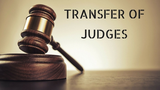TRANSFER OF JUDGES