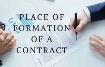 PLACE OF FORMATION OF A CONTRACT
