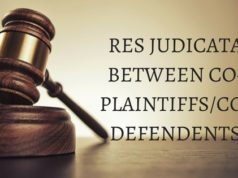 RES JUDICATA BETWEEN CO-PLAINTIFFSCO-DEFENDENTS