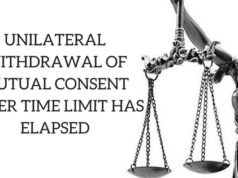 UNILATERAL WITHDRAWAL OF MUTUAL CONSENT AFTER TIME LIMIT HAS ELAPSED