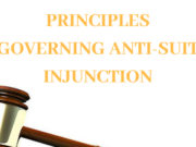 PRINCIPLES GOVERNING ANTI-SUIT INJUNCTION