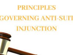 PRINCIPLES GOVERNING ANTI-SUIT INJUNCTION