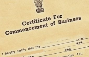 Certificate of Commencement of Business