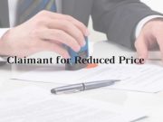 Model Format of Claimant for Reduced Price