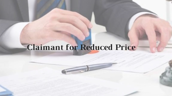 Model Format of Claimant for Reduced Price