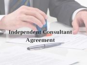 Model Format of Independent Consultant Agreement