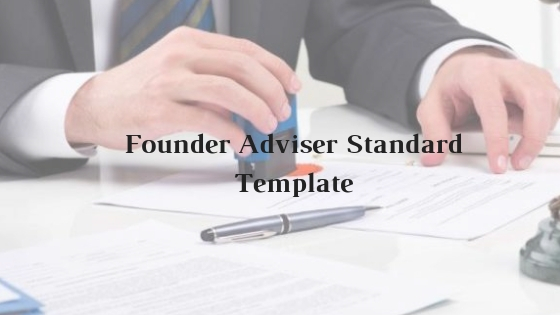 Format of Founder Adviser Standard Template