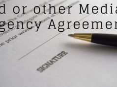 Ad or other Media Agency Agreement