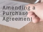 Amending a Purchase Agreement