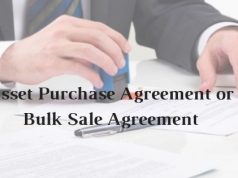 Asset Purchase Agreement or Bulk Sale Agreement