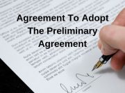 Agreement To Adopt The Preliminary Agreement
