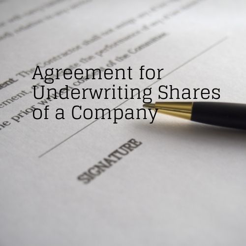 _Agreement for Underwriting Shares of a Company