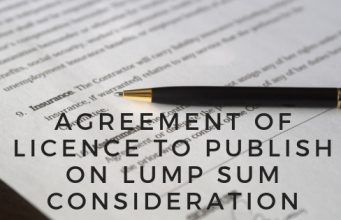 Agreement of Licence to Publish on Lump Sum Consideration