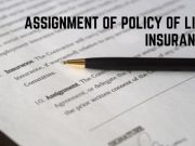 Assignment Of Policy Of Life Insurance