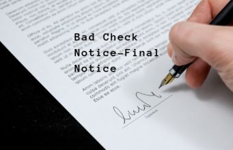 Bad Check Notice-Final Notice