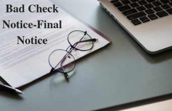 Bad Check Notice-Final Notice