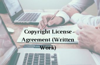 Copyright License Agreement (Written Work)