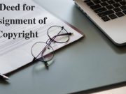 Deed for Assignment of Copyright