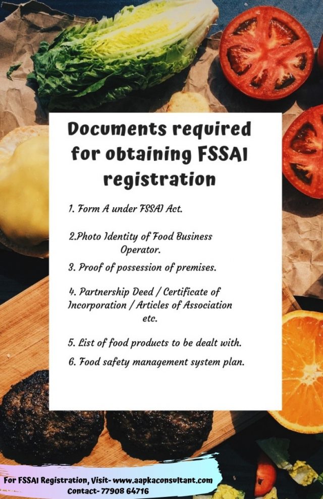 Document req for FSSAI
