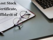 Lost Stock Certificate, Affidavit of