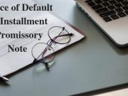 Notice of Default on Installment Promissory Note