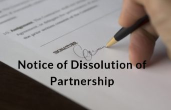 Notice of Dissolution of Partnership