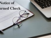 Notice of Returned Check