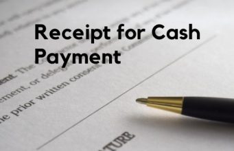 Receipt for Cash Payment