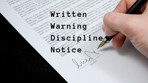 model of notice writing