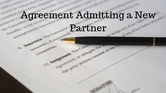 Agreement Admitting a New Partner