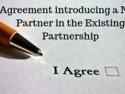 Agreement introducing a New Partner in the Existing Partnership