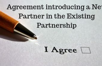Agreement introducing a New Partner in the Existing Partnership