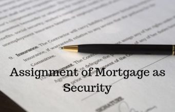 Assignment of Mortgage as Security