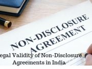 Legal Validity of Non-Disclosure Agreements in India