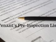 Tenant’s Pre-inspection List