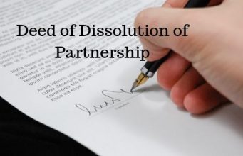 Deed of Dissolution of Partnership