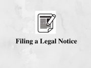 Filing a Legal Notice