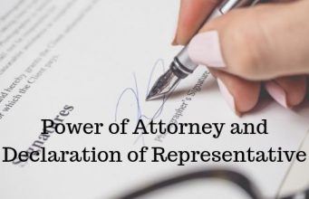 Power of Attorney and Declaration of Representative