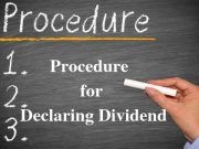 Procedure for Declaring Dividend