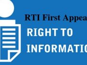 RTI First Appeal