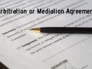 Arbitration or Mediation Agreement