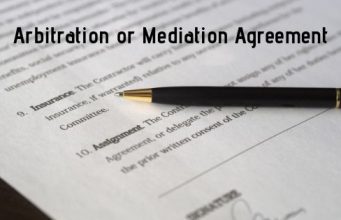 Arbitration or Mediation Agreement